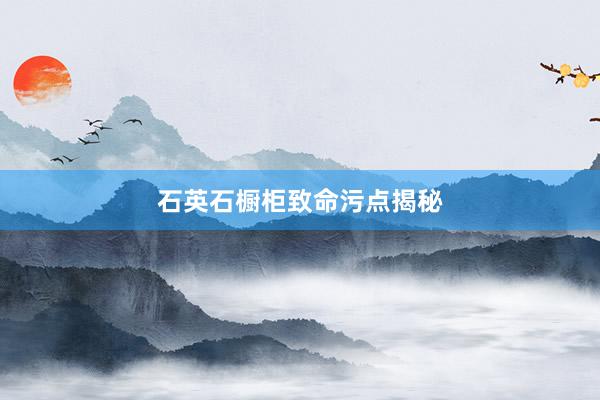 石英石橱柜致命污点揭秘